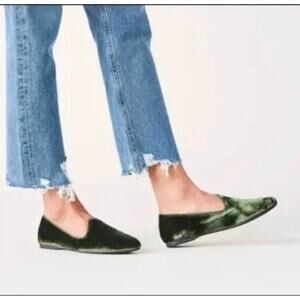Birdies Starling Velvet Pine Green Loafers Shoes
